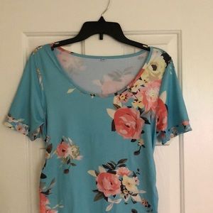 Maternity floral dress